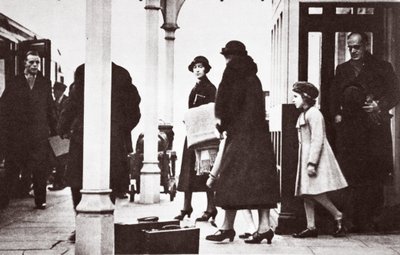 Princess Elizabeth and Princess Margaret Rose Returning to London, January 1936 by English Photographer